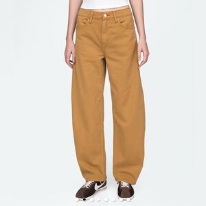 Gap Tan High Waisted Barrell Jeans
